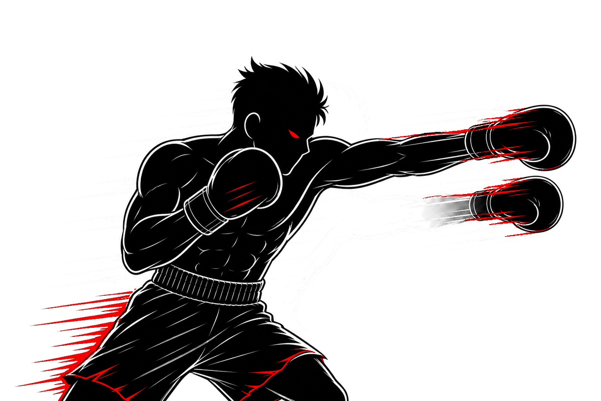 Manga-style fighter throwing a fast combination